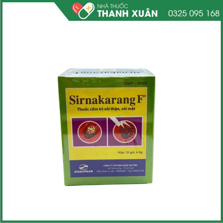 Sirnakarang F phòng và điều trị sỏi thận, sỏi tiết niệu, sỏi bàng quang, sỏi mật